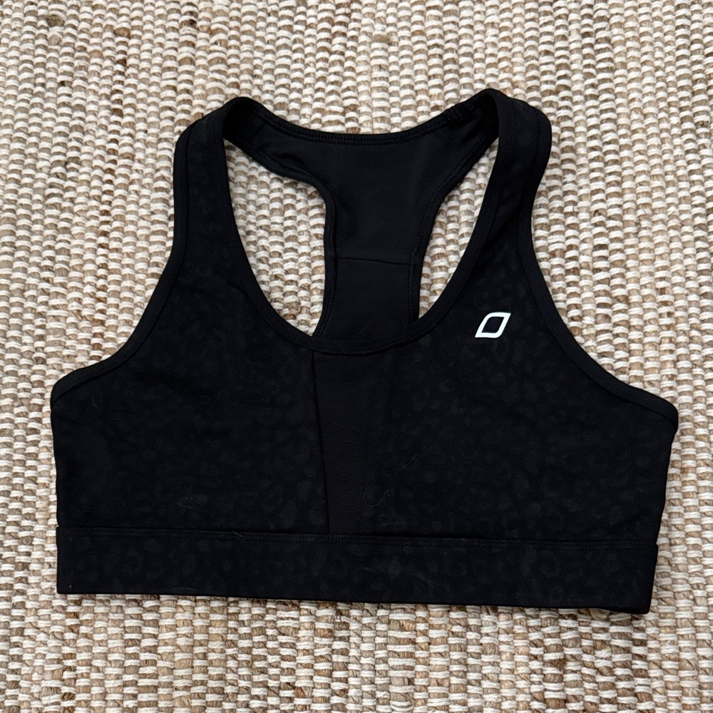 Lorna Jane Black Leopard Sports Bra